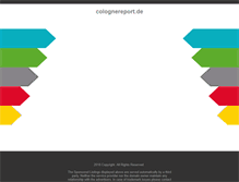 Tablet Screenshot of colognereport.de